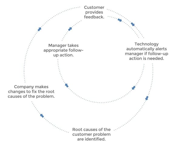 closed loop feedback system with voice of the customer