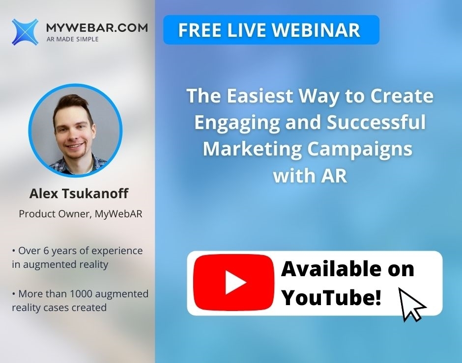 Watch MyWebAR Webinar on YouTube
