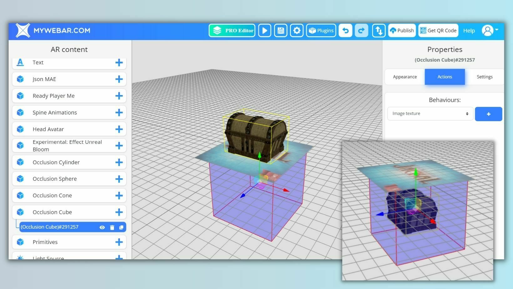 New in MyWebAR: Occlusion Plugins