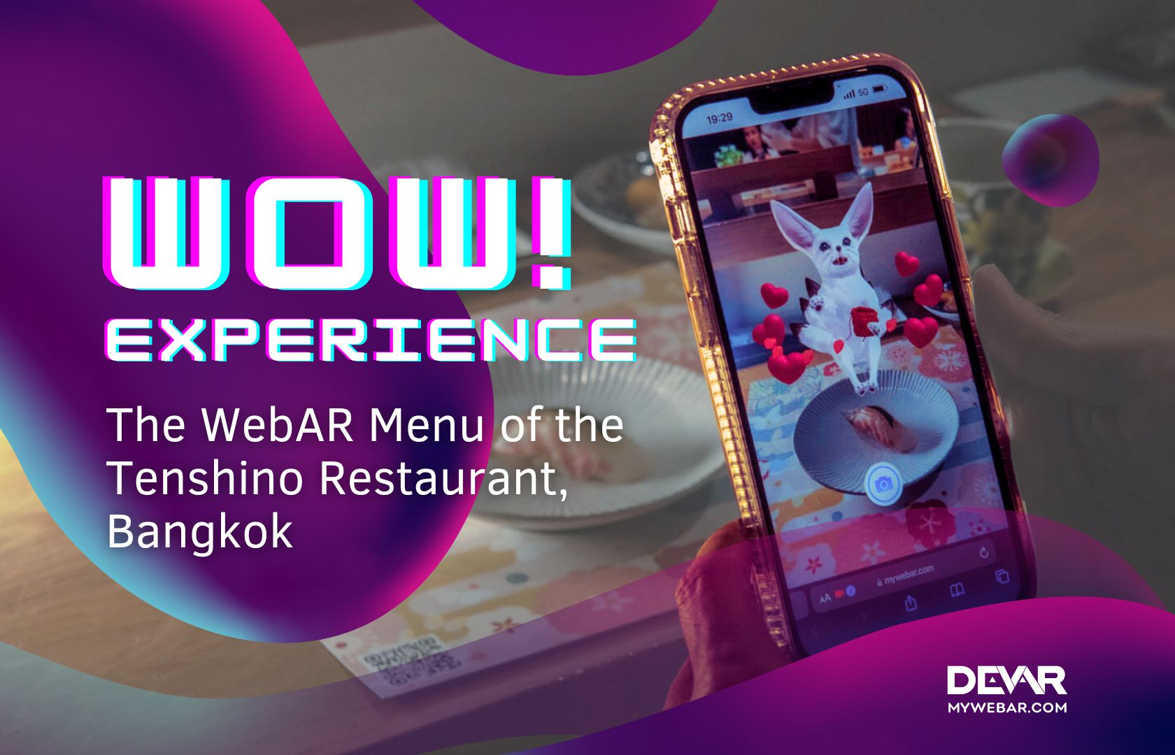 The WebAR Menu of the Tenshino Restaurant (Bangkok)